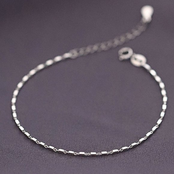 Jewelry - #NEW 925 Sterling Silver Chain Bracelet A